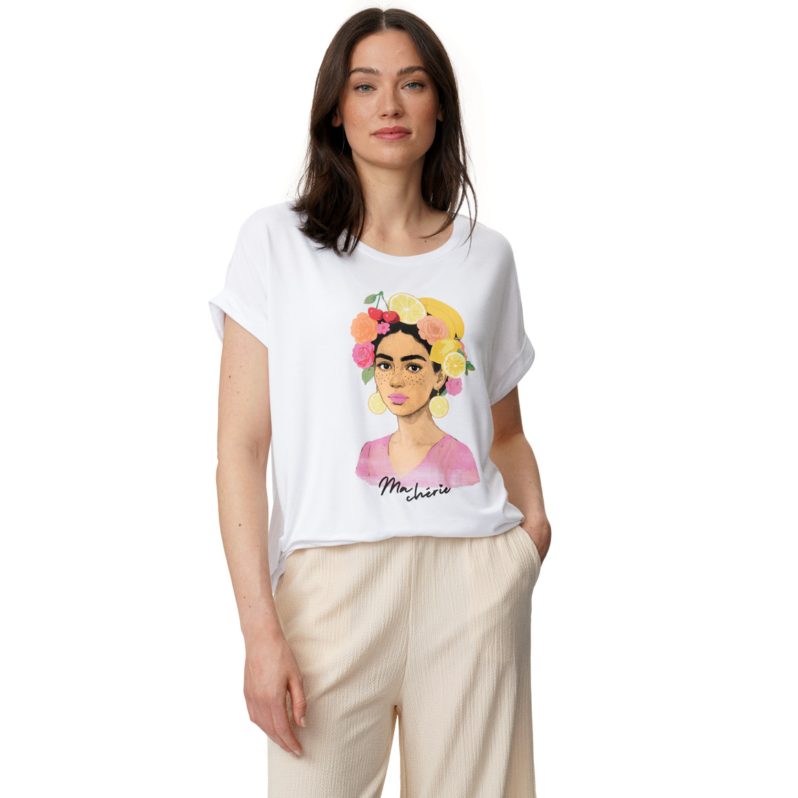 Damen T-Shirt aus Viskose-Mix