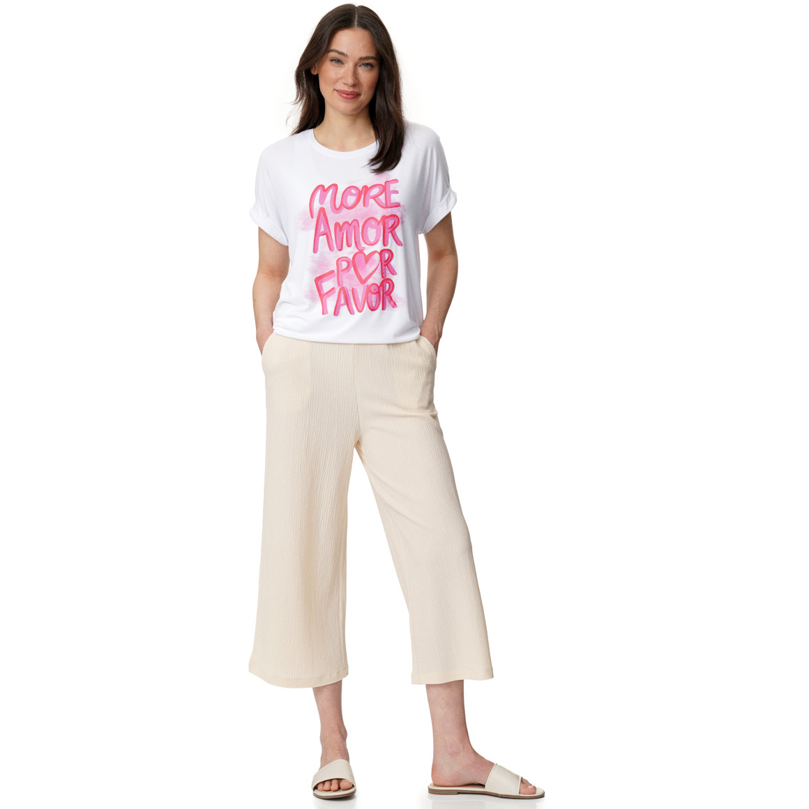 Damen T-Shirt aus Viskose-Mix