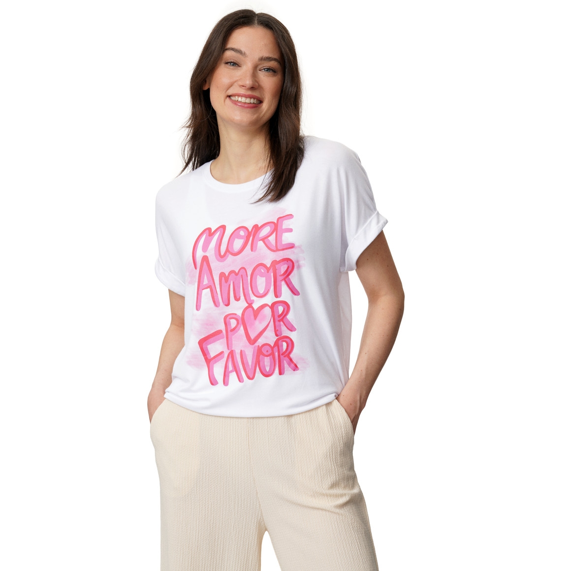 Damen T-Shirt aus Viskose-Mix