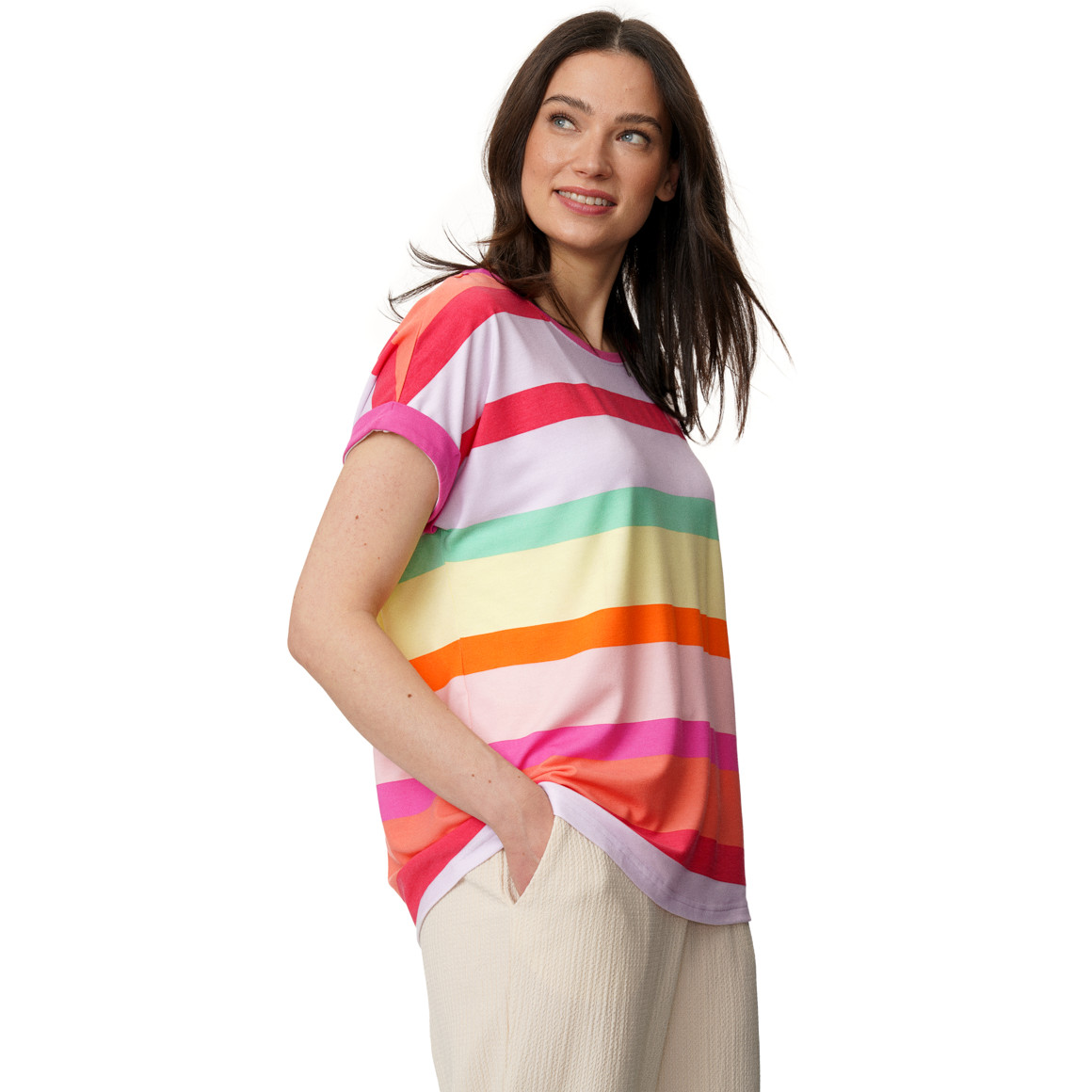 Damen T-Shirt aus Viskose-Mix
