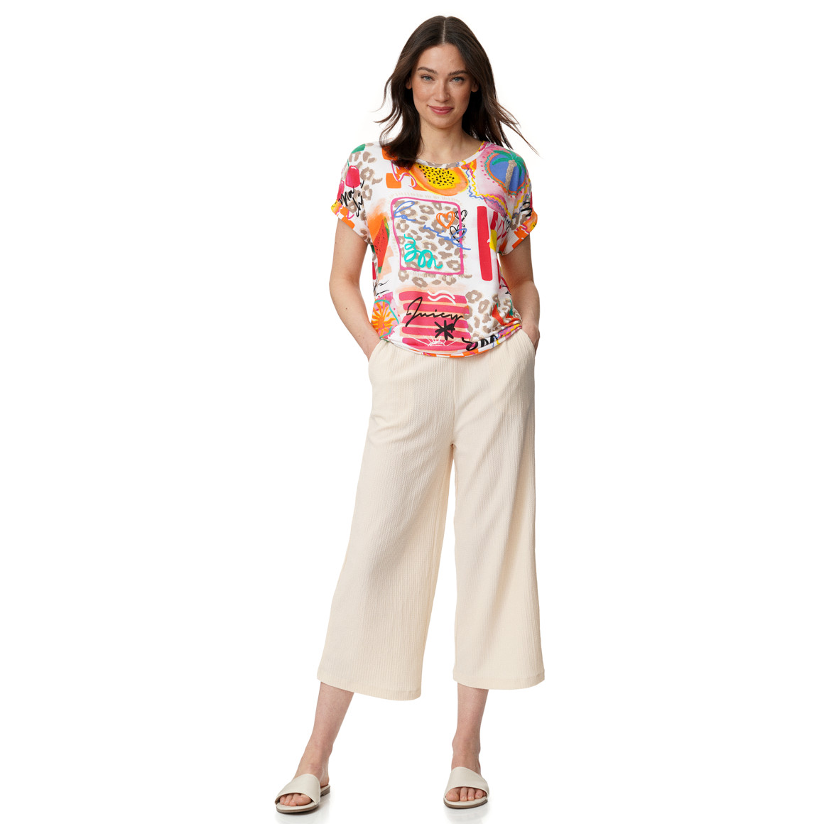 Damen T-Shirt aus Viskose-Mix