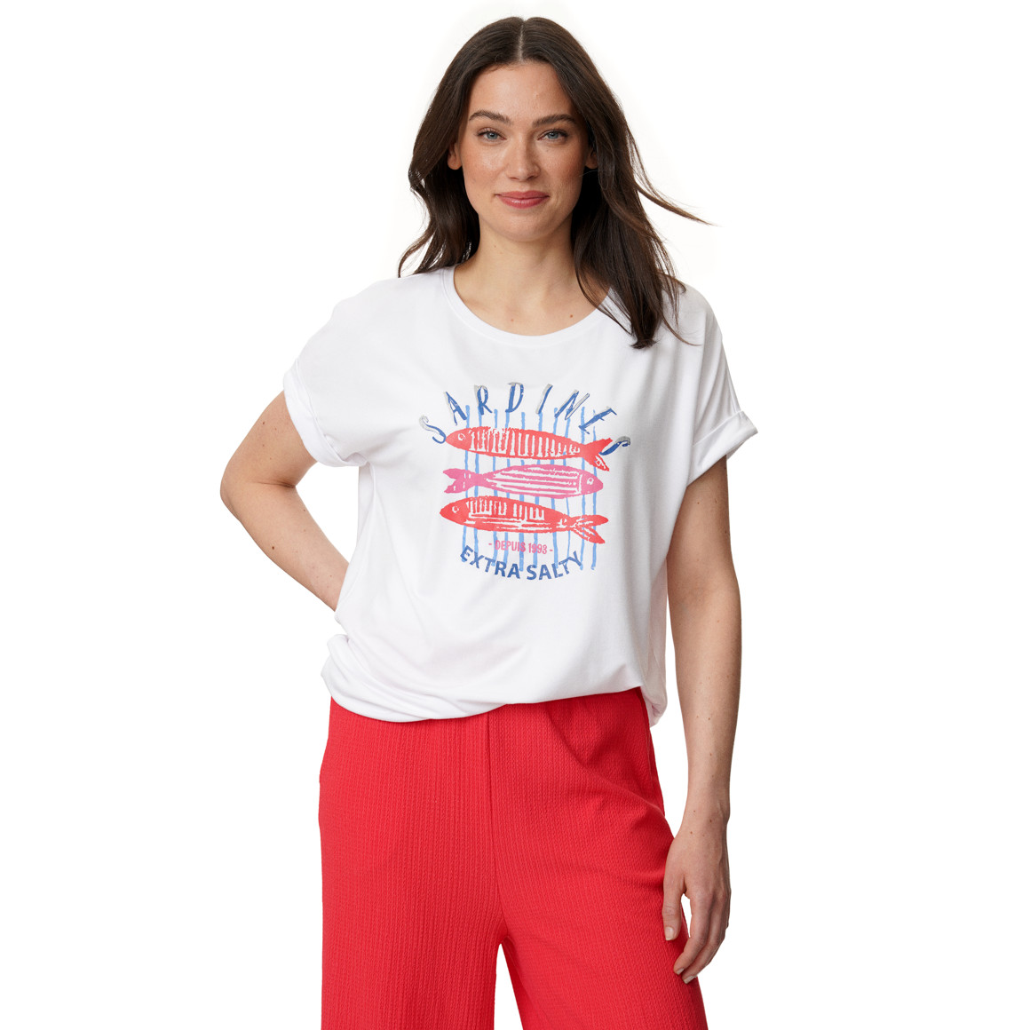 Damen T-Shirt aus Viskose-Mix