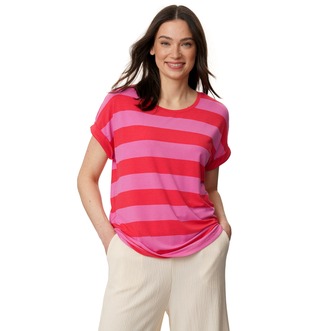 Damen T-Shirt aus Viskose-Mix