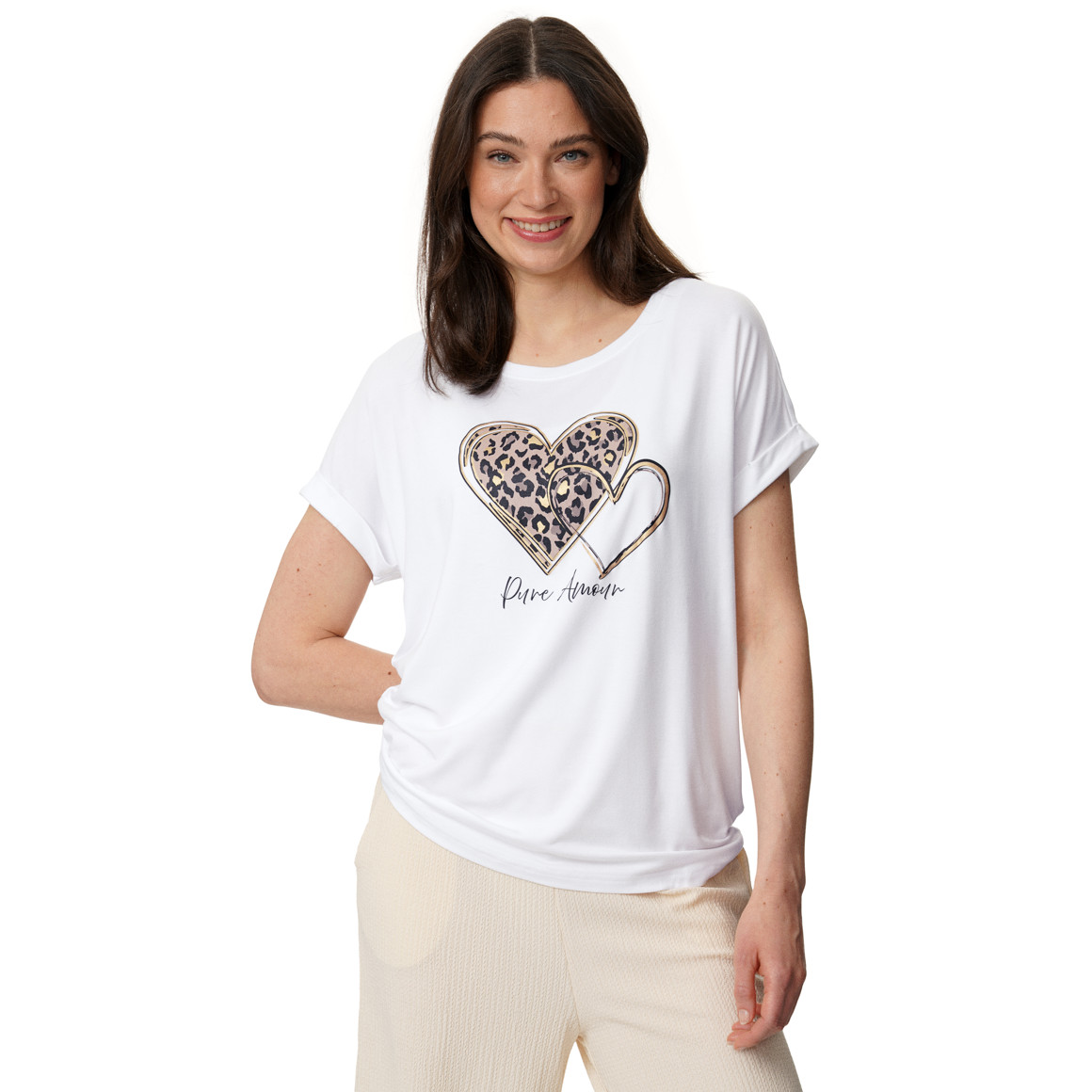Damen T-Shirt aus Viskose-Mix