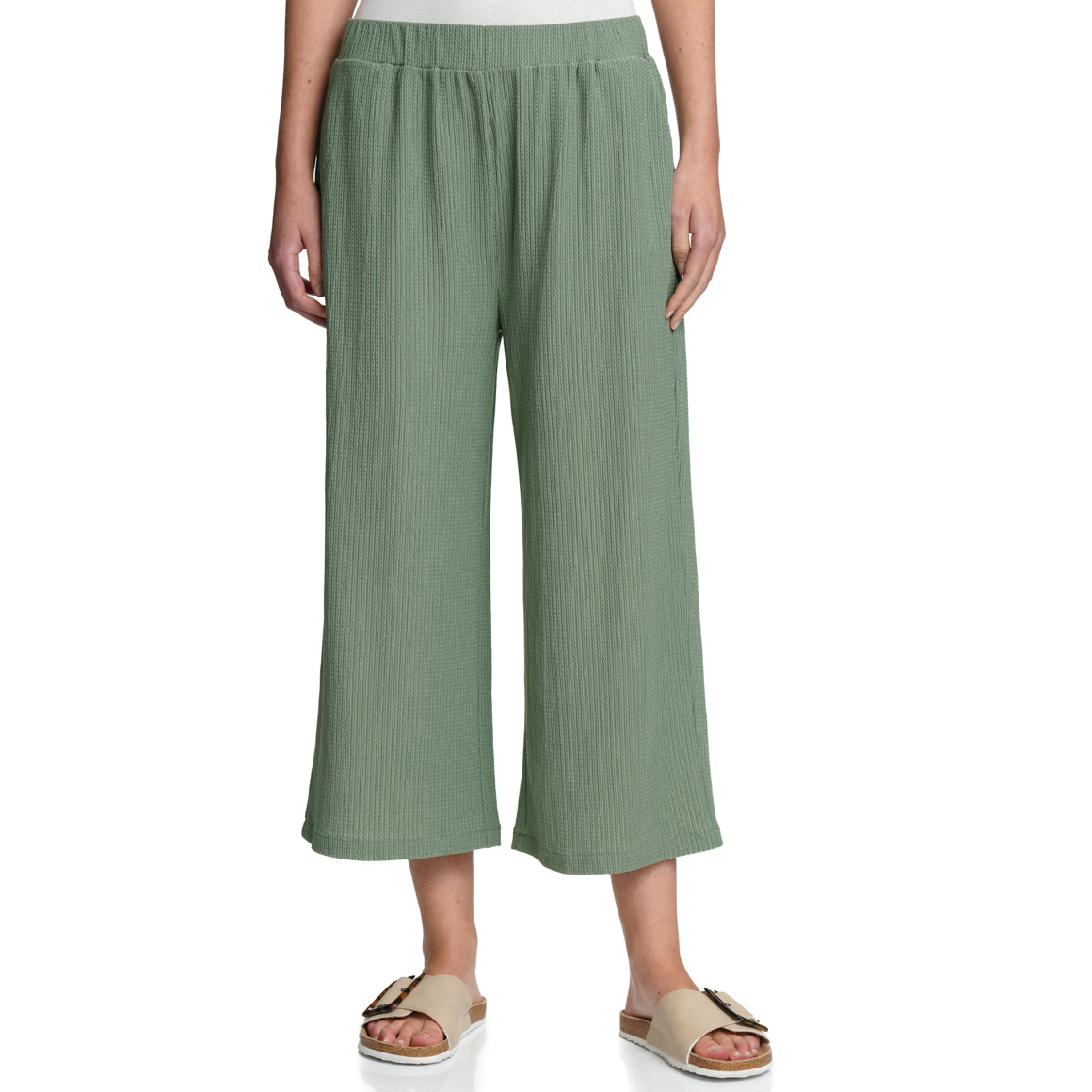 Damen Culotte mit strukturiertem Material