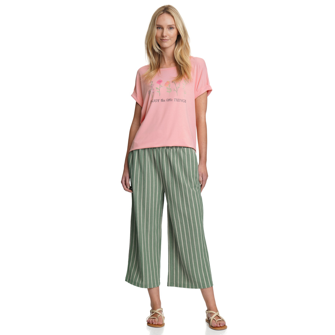Damen Culotte mit strukturiertem Material