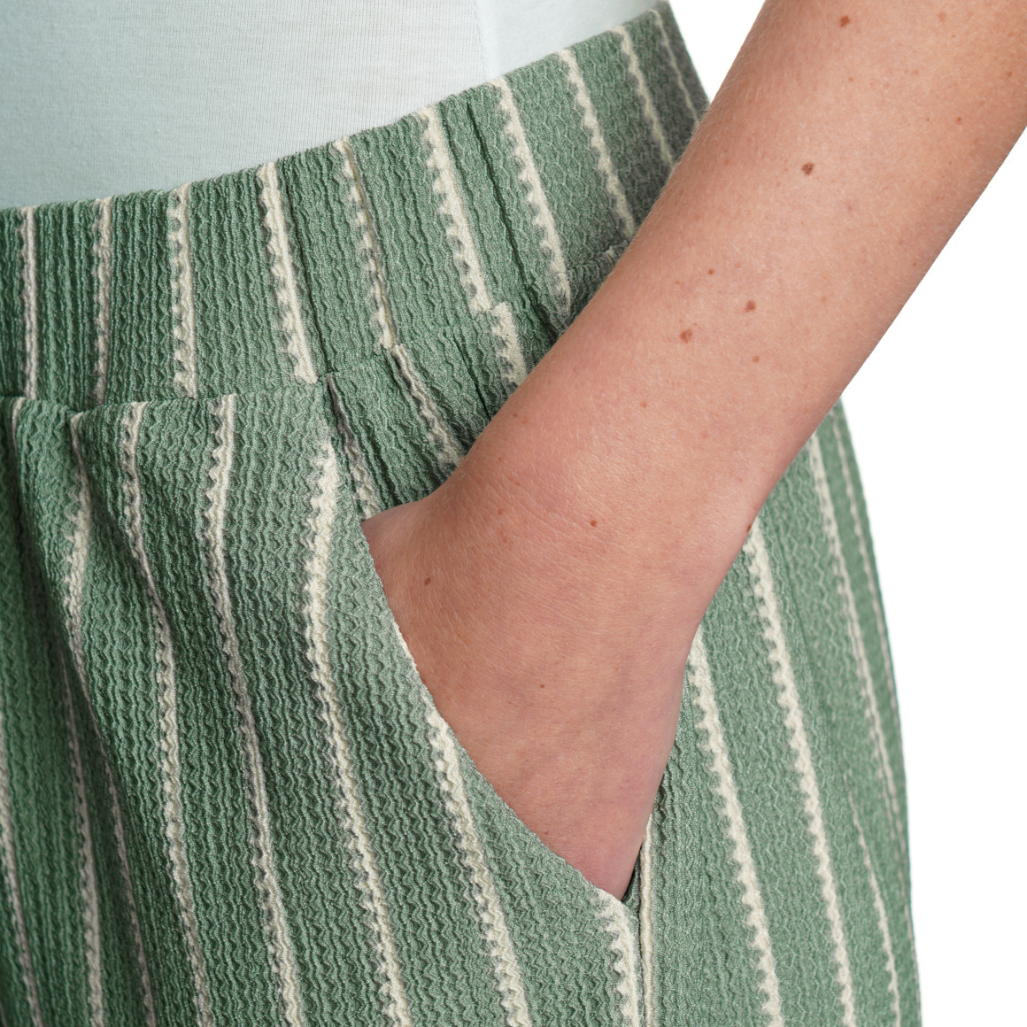 Damen Culotte mit strukturiertem Material