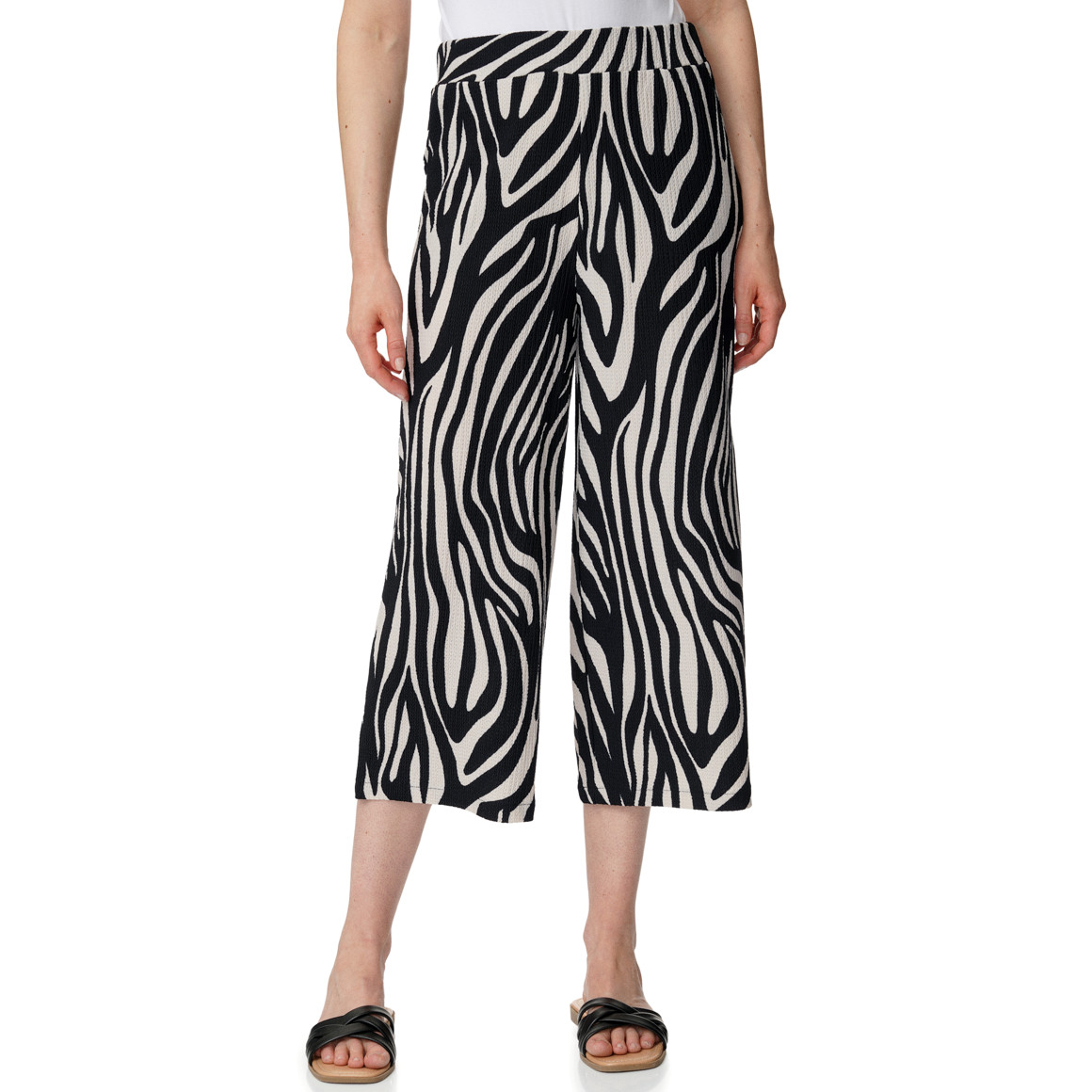 Damen Culotte mit Strukturmuster