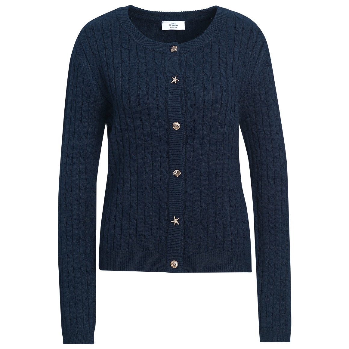 Damen Strickjacke mit Zopfmuster