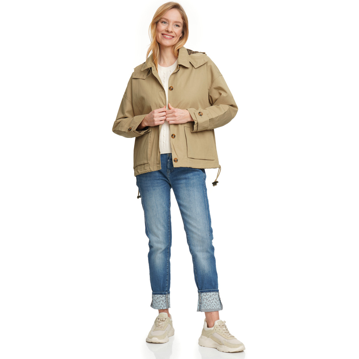 Damen Jacke im Trenchcoat-Look