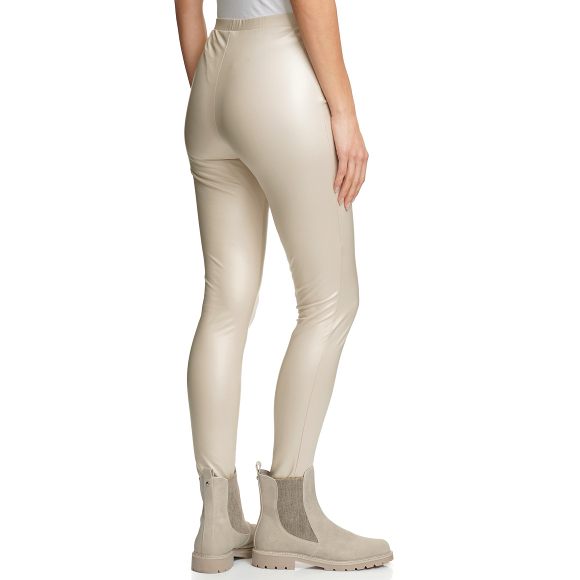 Damen Leggings in Leder-Optik