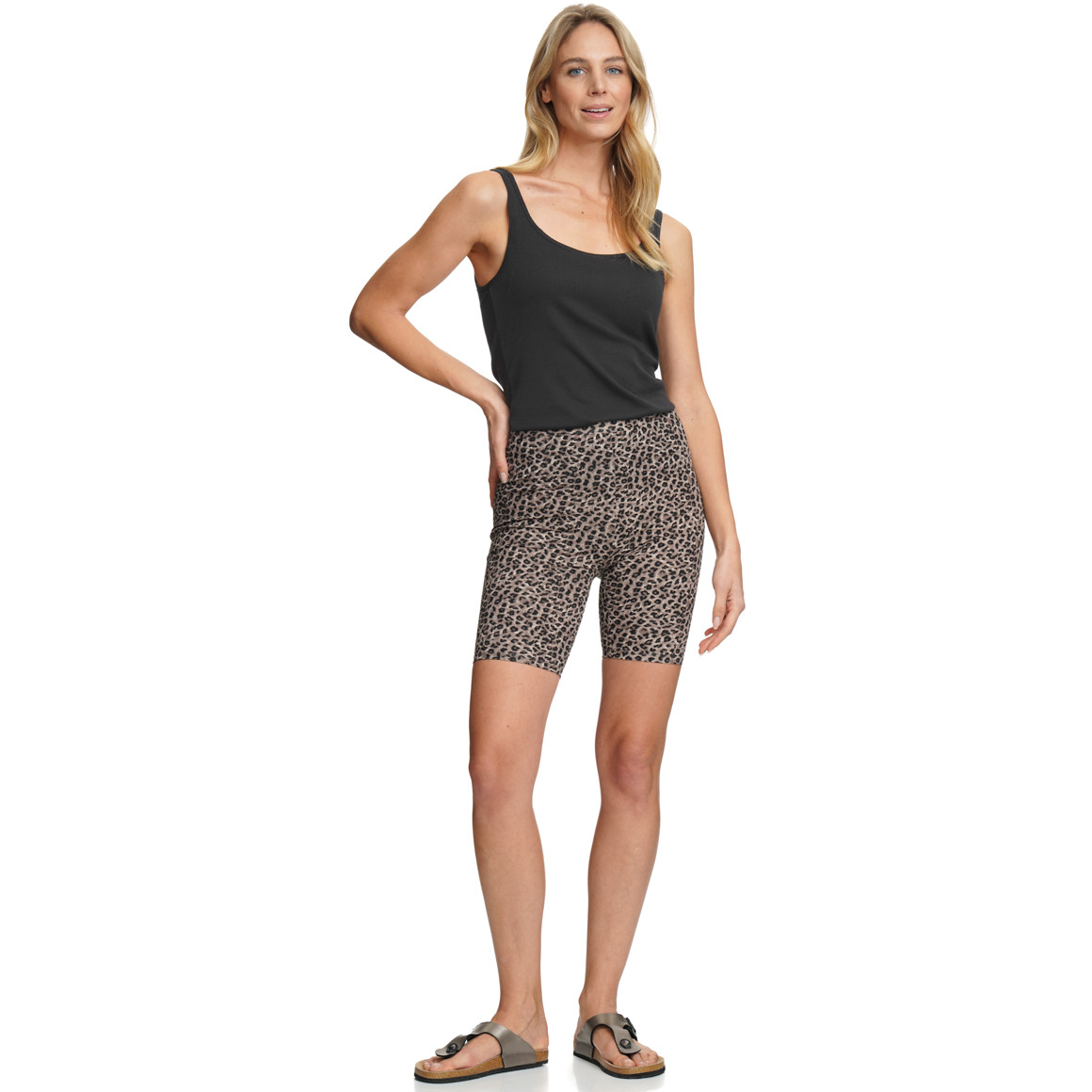 Damen Shorts mit Leo-Allover