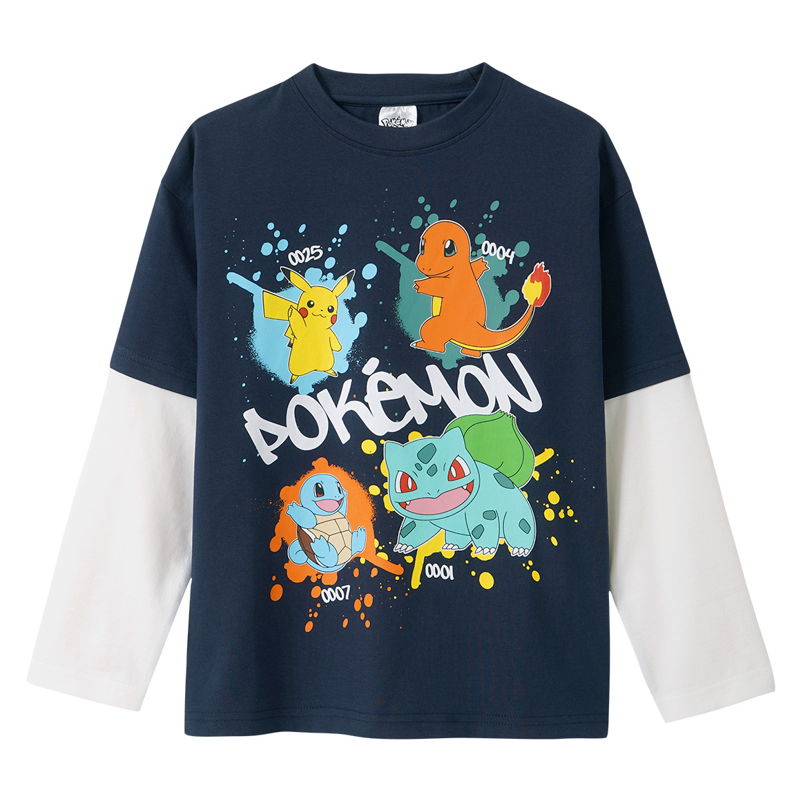 Pokémon Langarmshirt im Lagen-Look