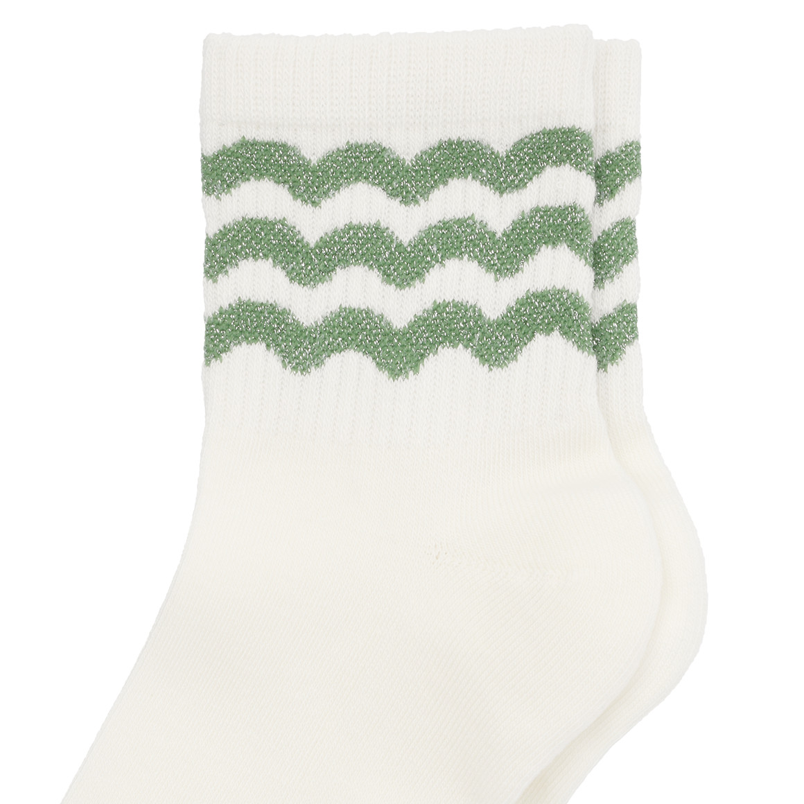 1 Paar Damen Tennissocken mit Glitzer-Details