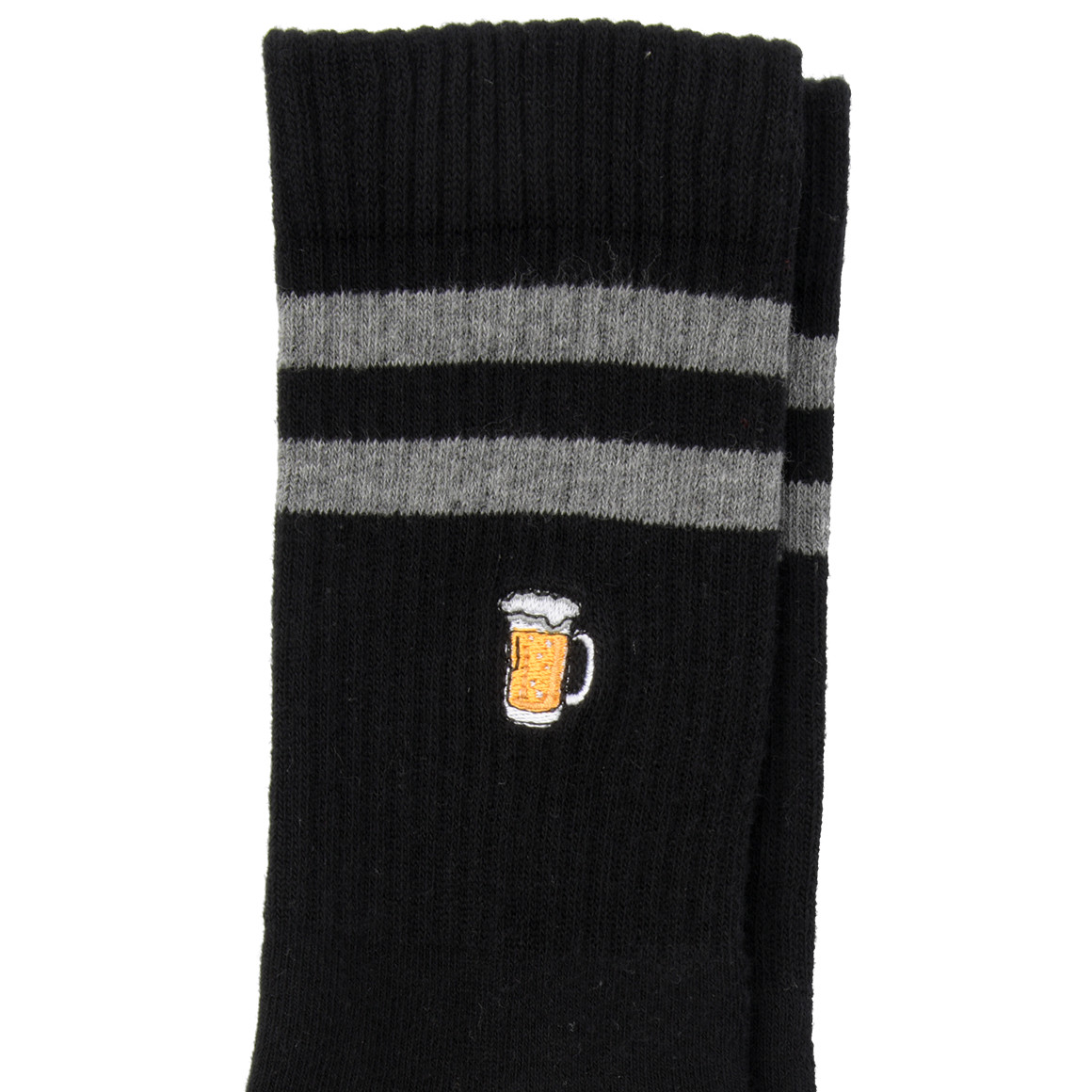 1 paar sportsokken voor heren met borduursel