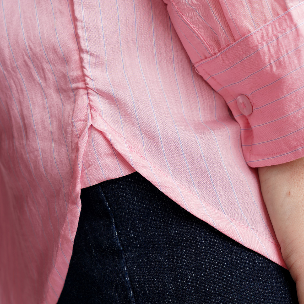 Damen Hemdbluse im Streifen-Look