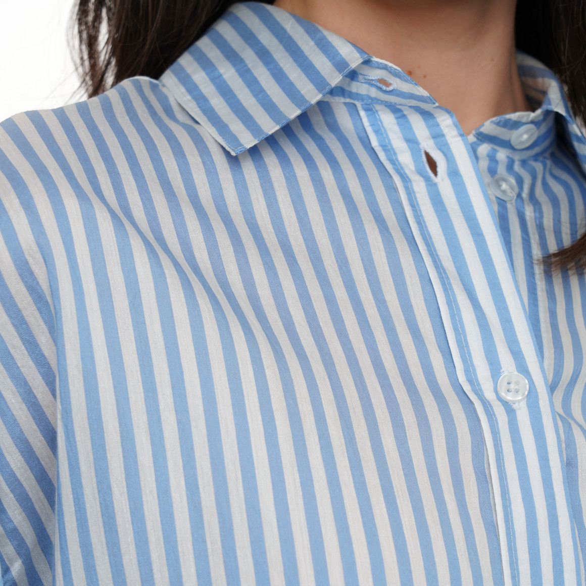 Damen Hemdbluse im Streifen-Look