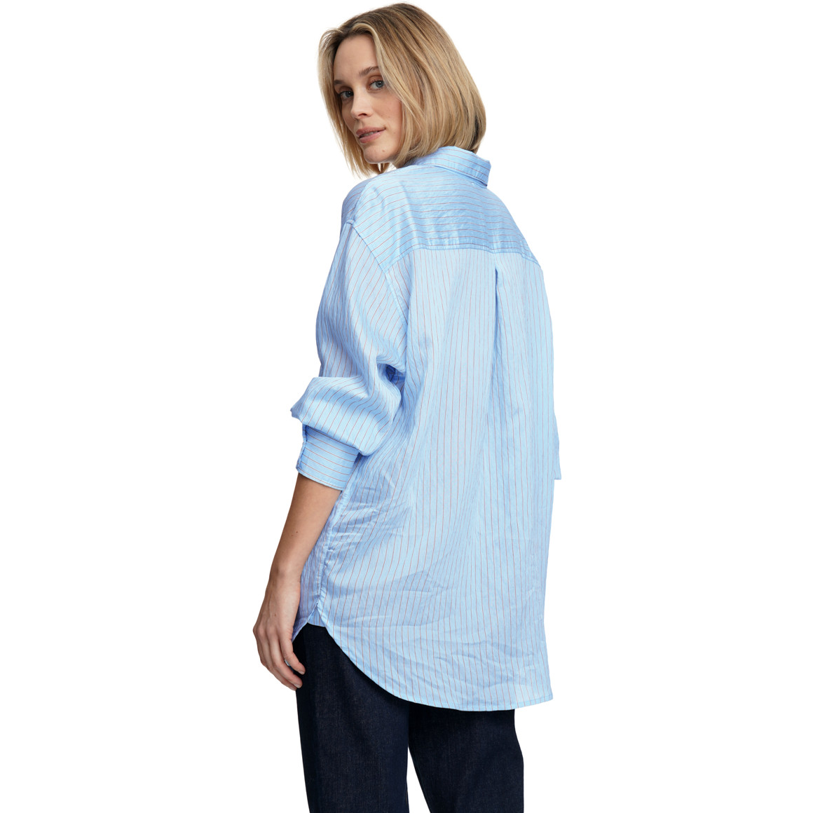 Damen Hemdbluse im Streifen-Look