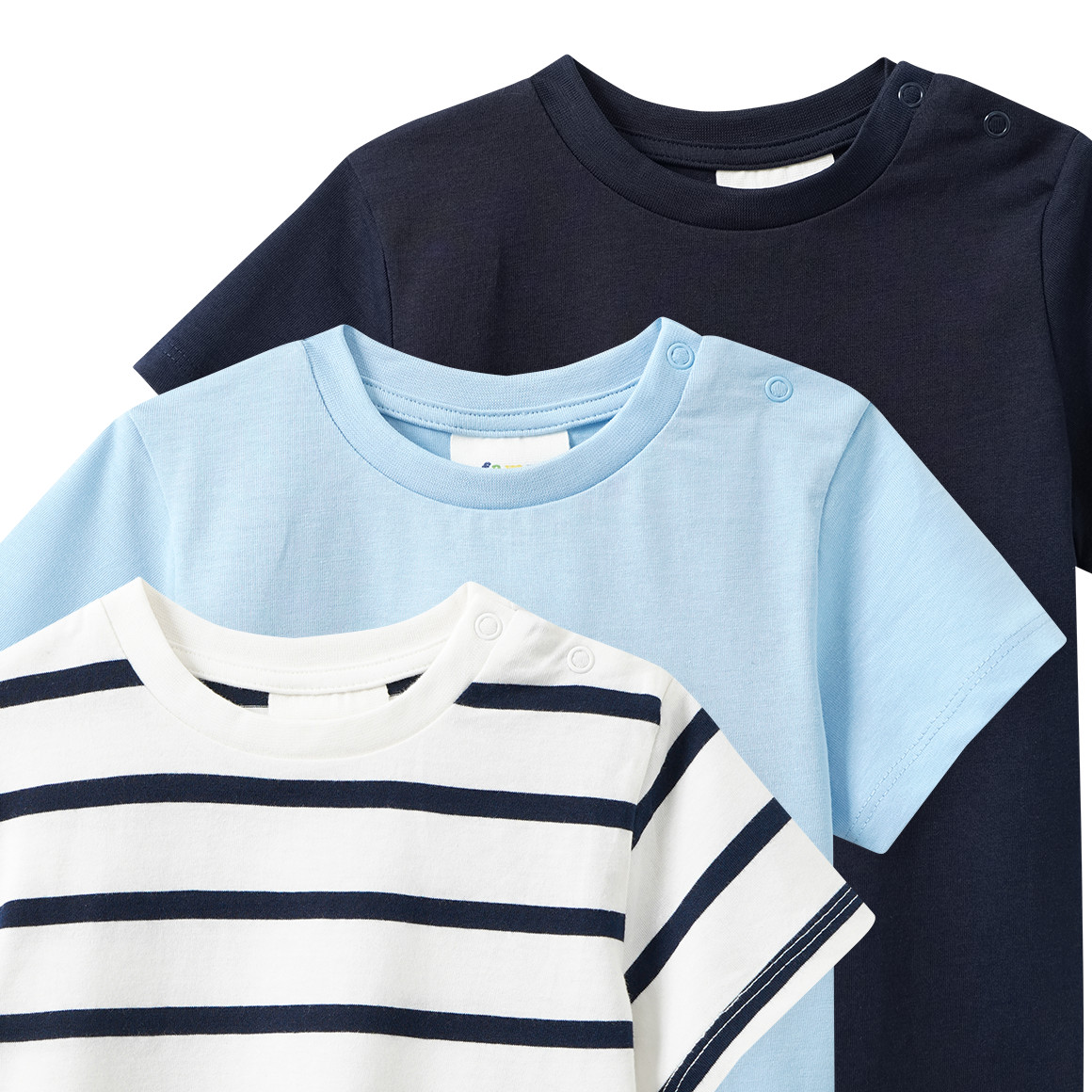 3 baby T-shirts in basic-look