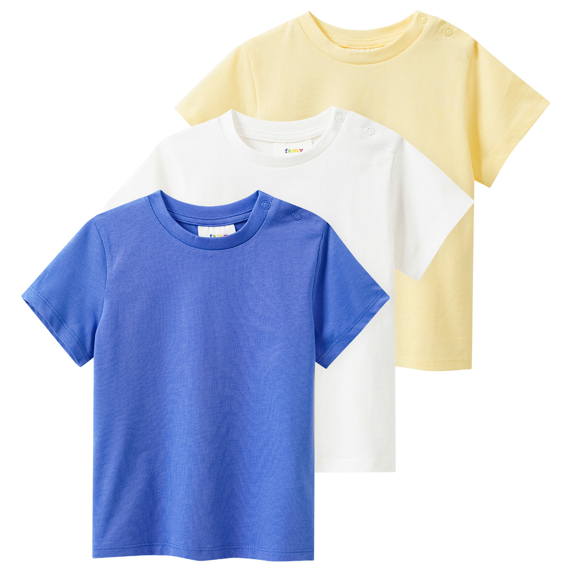 3 baby-T-shirts in basic-look