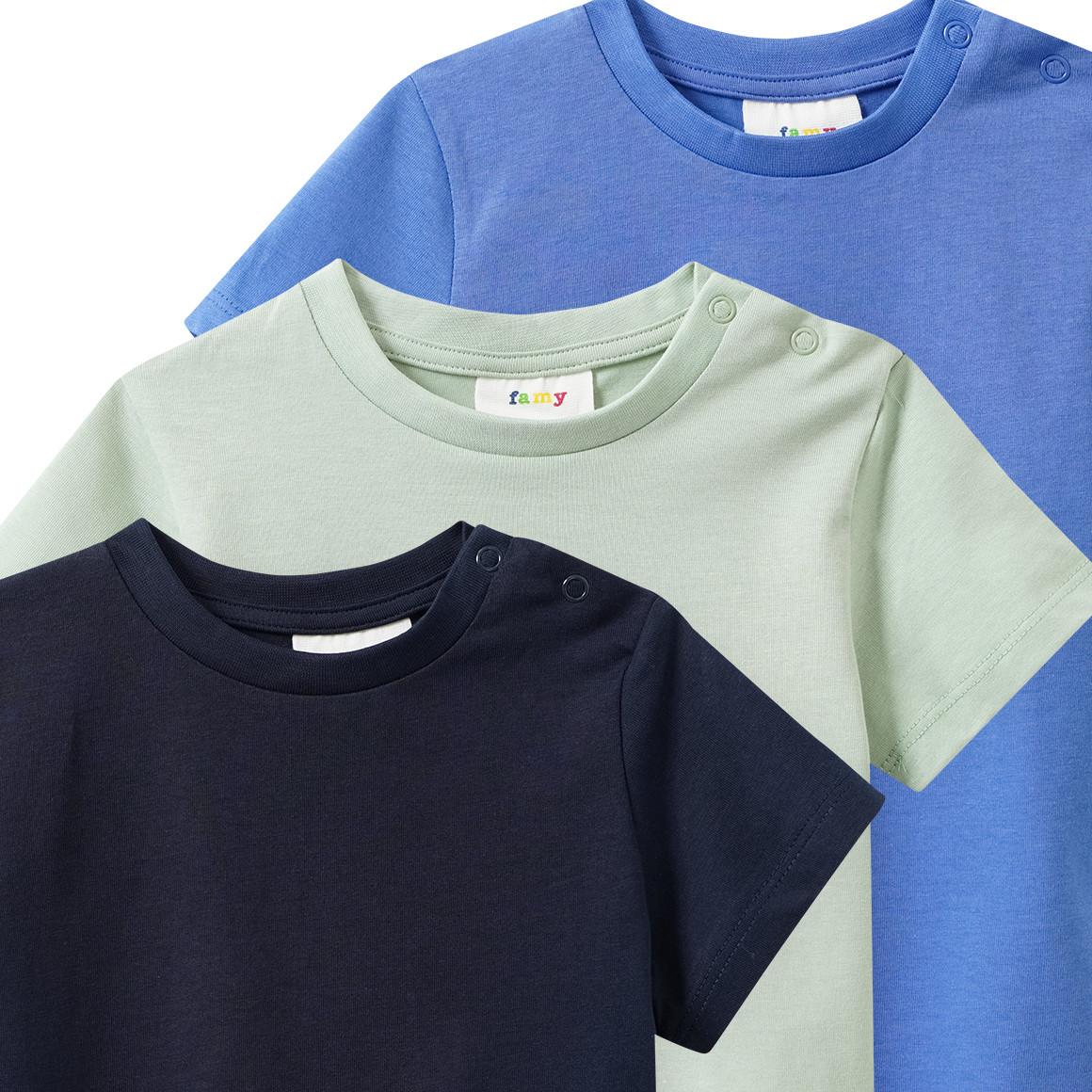 3 baby-T-shirts in basic-look