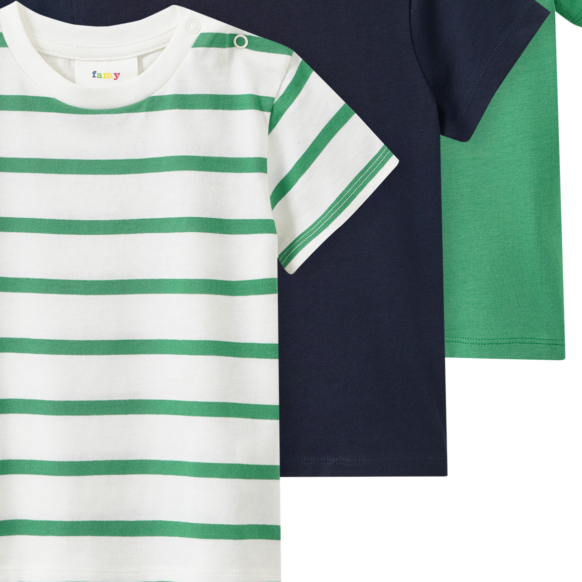 3 baby-T-shirts in basic-look
