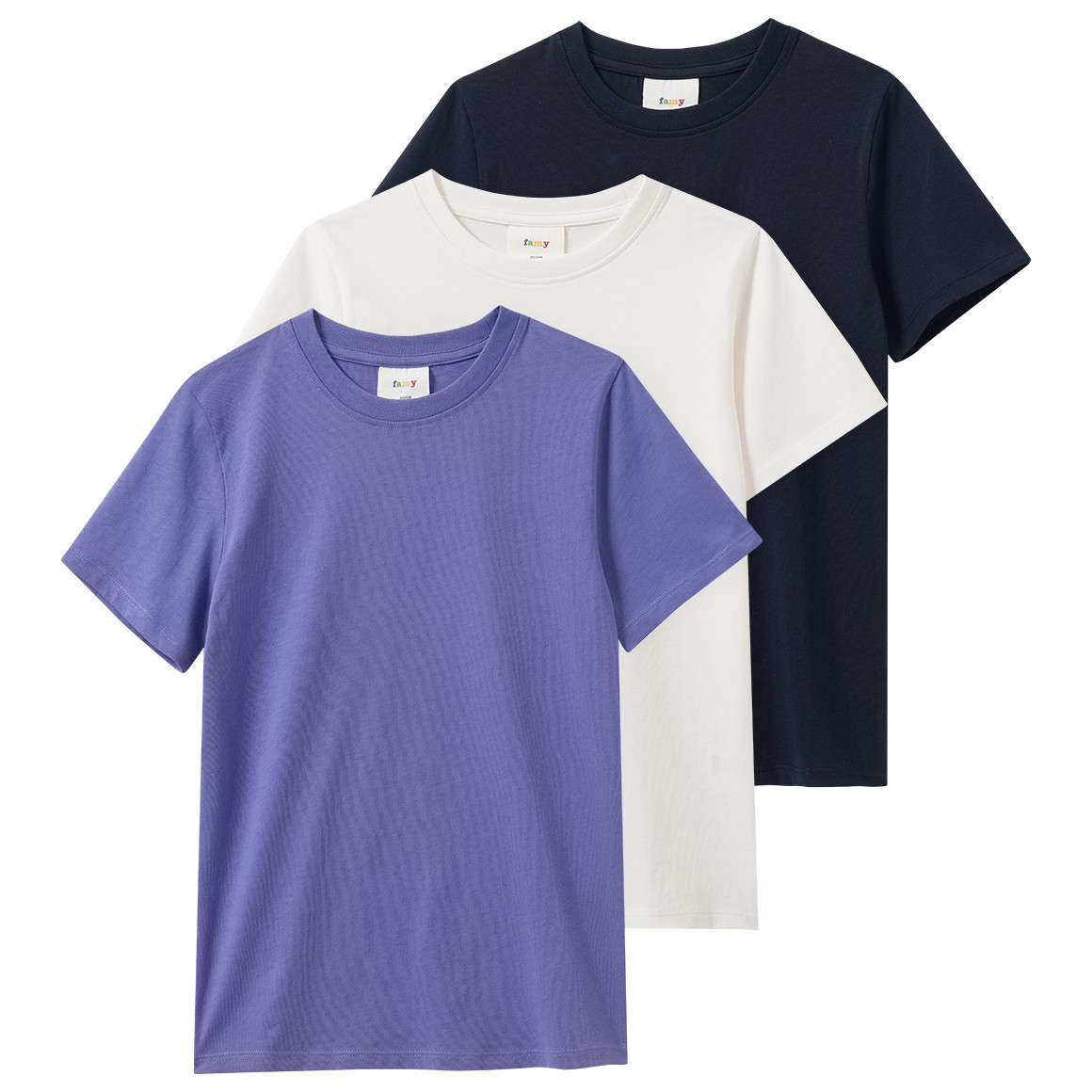3 Jungen T-Shirts im Basic-Look