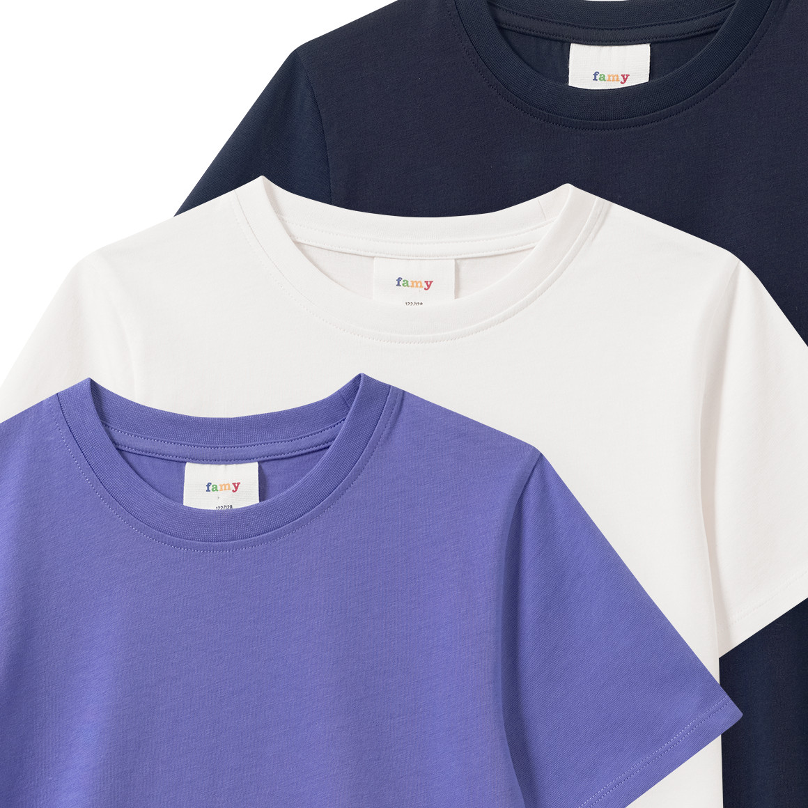 3 Jungen T-Shirts im Basic-Look