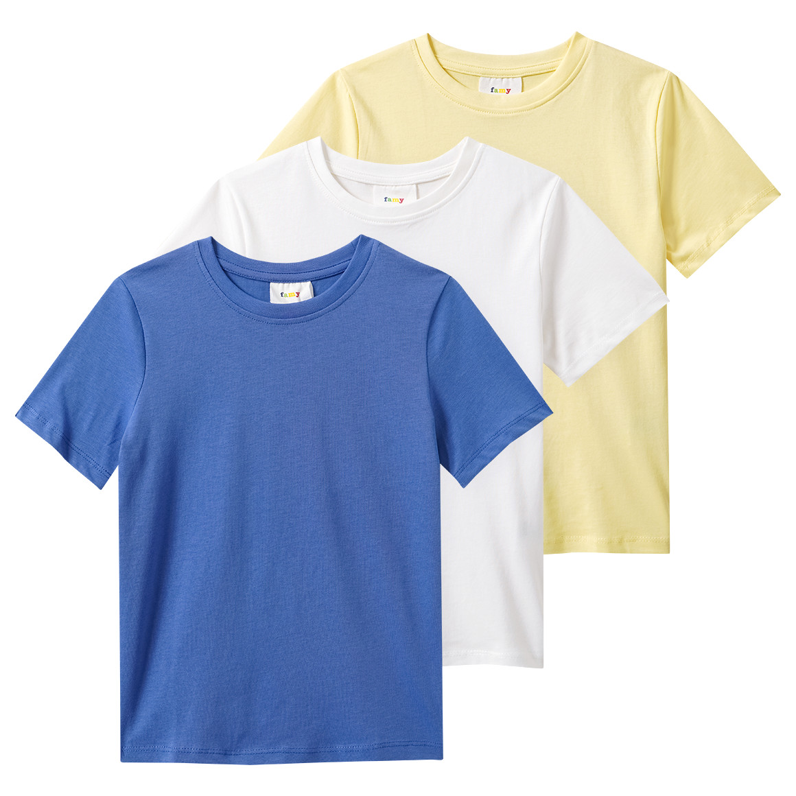 3 Jungen T-Shirts im Basic-Look