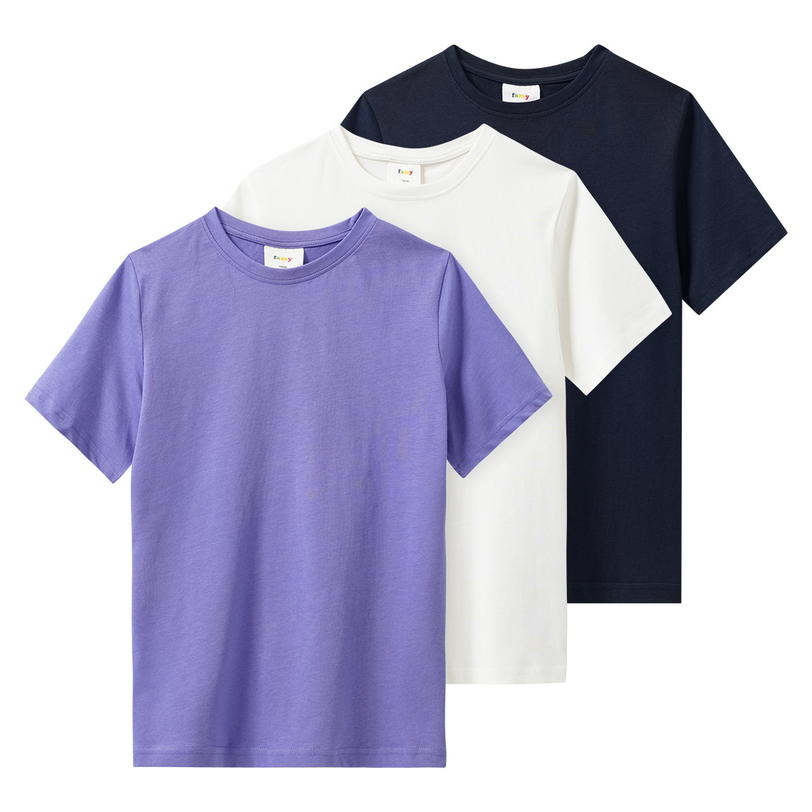 3 Jungen T-Shirts im Basic-Look