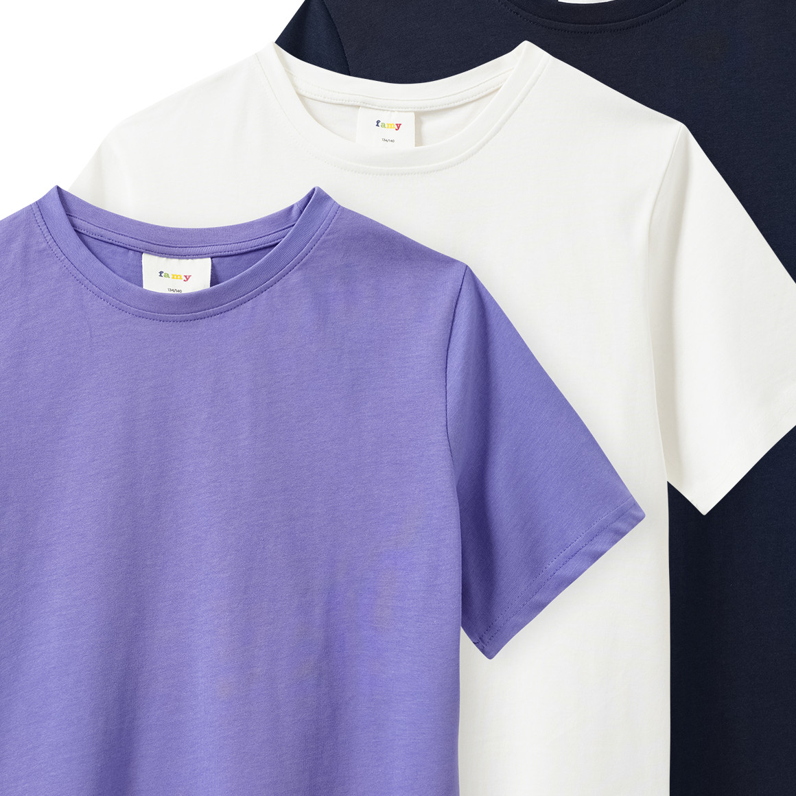 3 Jungen T-Shirts im Basic-Look