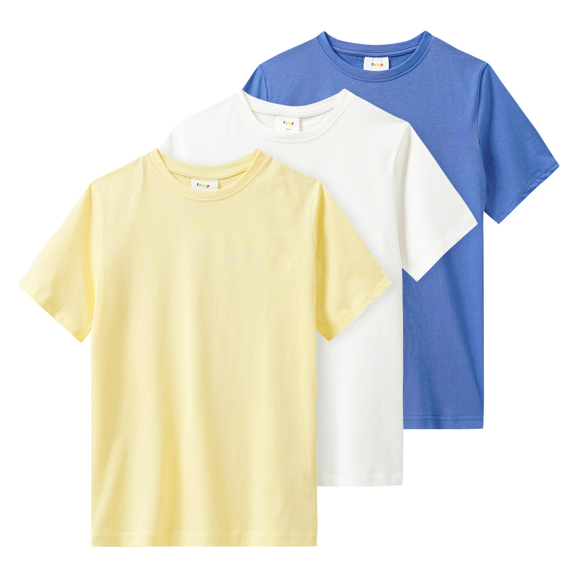 3 Jungen T-Shirts im Basic-Look
