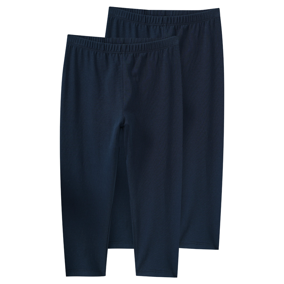 2 Mädchen Capri-Leggings im Basic-Look