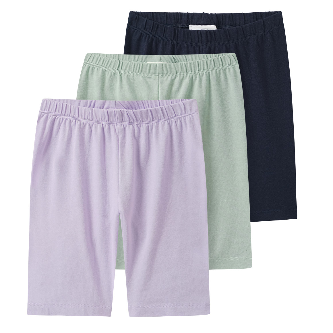 3 korte meisjesleggings in basic look