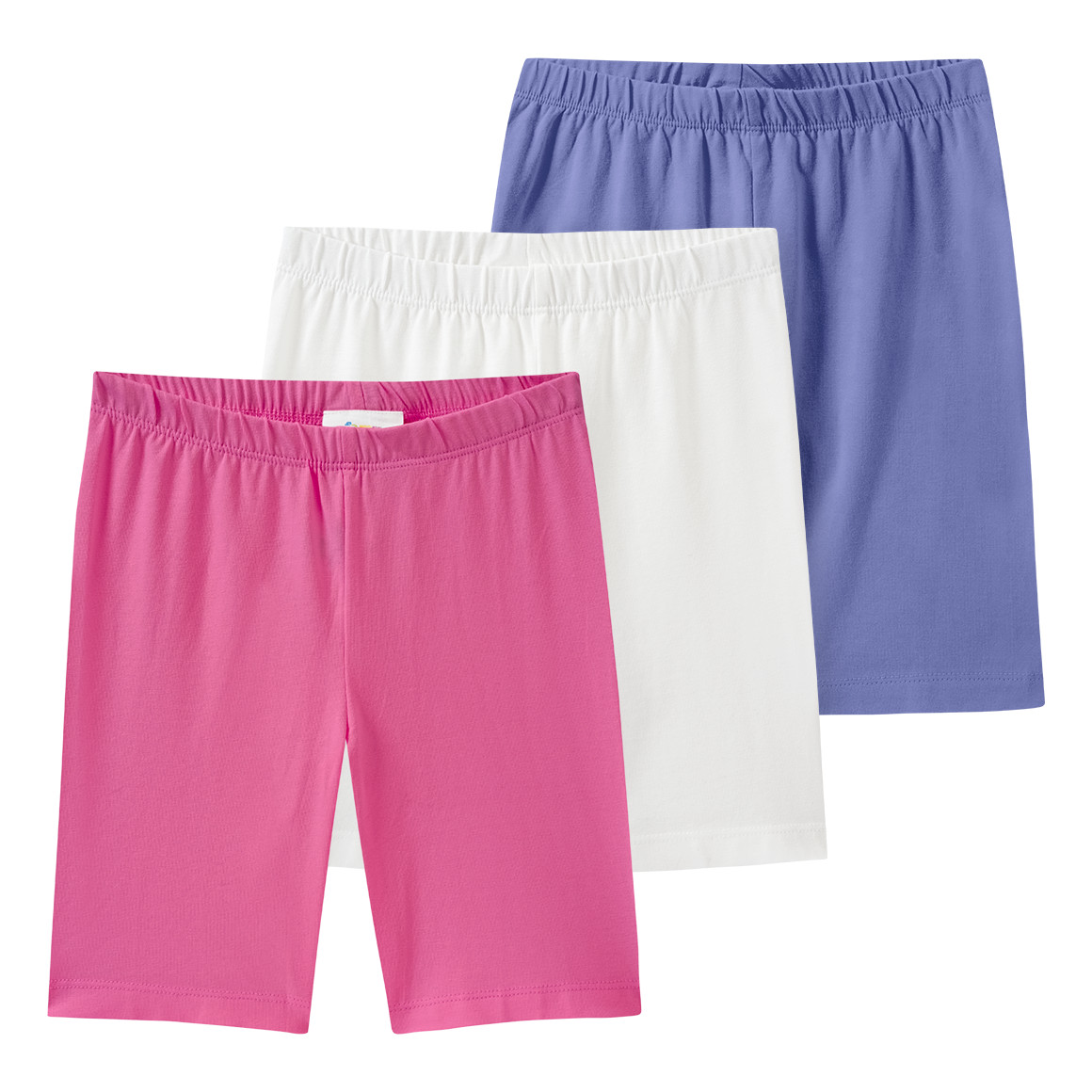 3 korte meisjesleggings in basic look