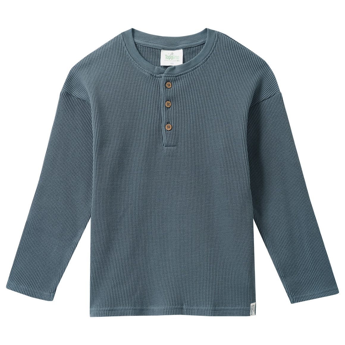 Jungen Langarmshirt aus Waffel-Piqué