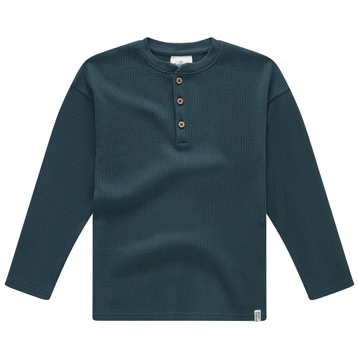 Jungen Langarmshirt aus Waffel-Piqué