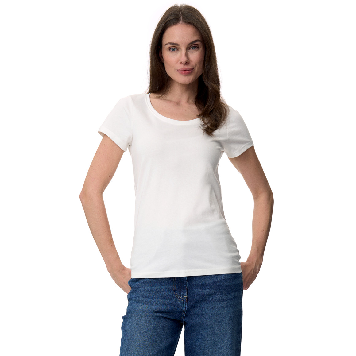 3 dames T-shirts in basic look