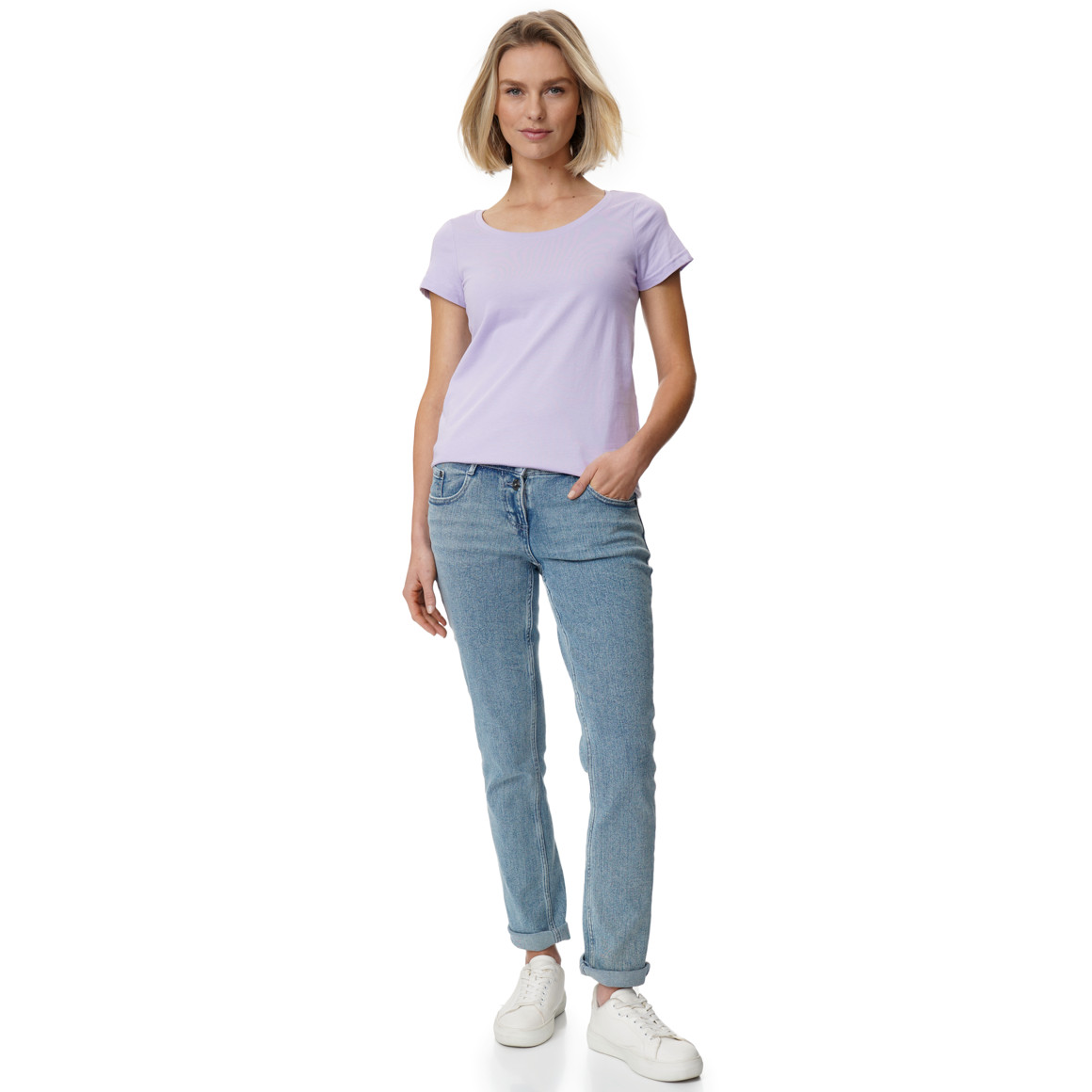 3 Damen T-Shirts im Basic-Look