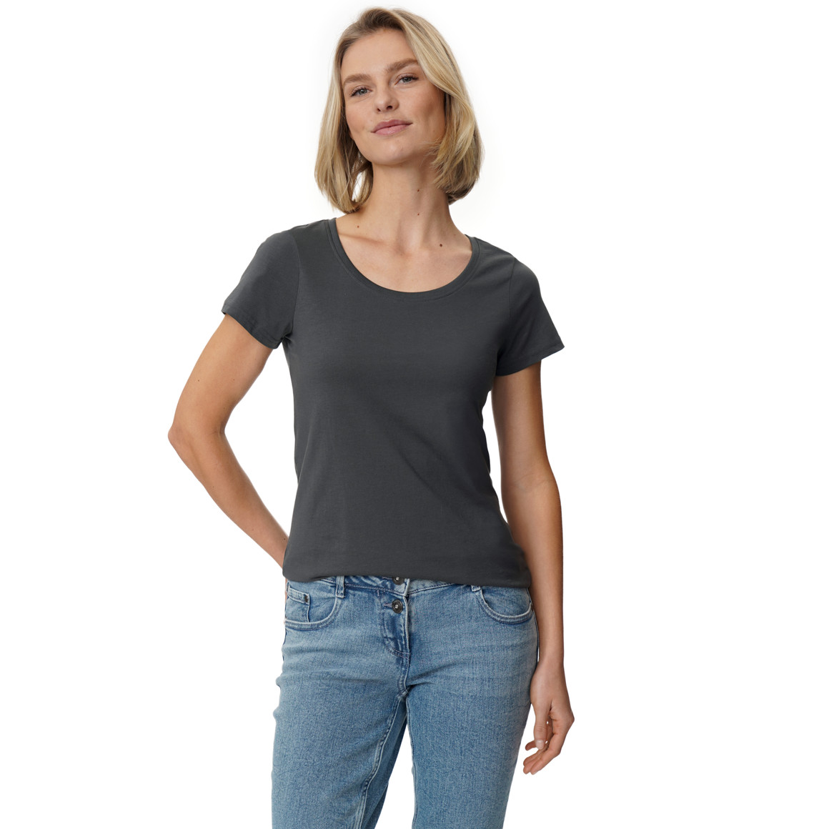 3 Damen T-Shirts im Basic-Look