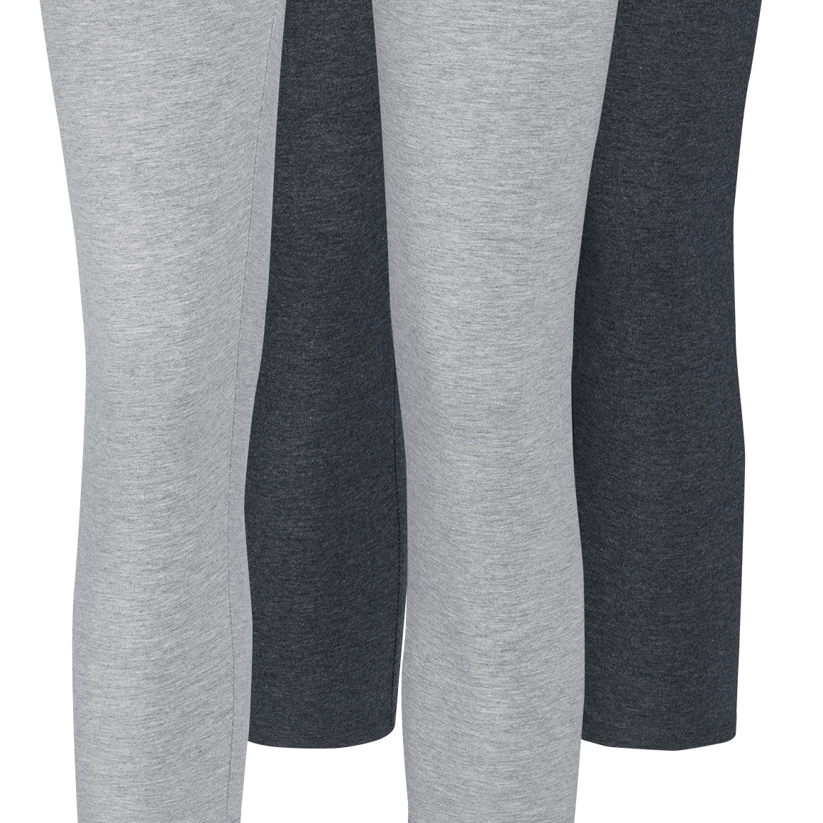 2 Damen 3/4-Leggings unifarben