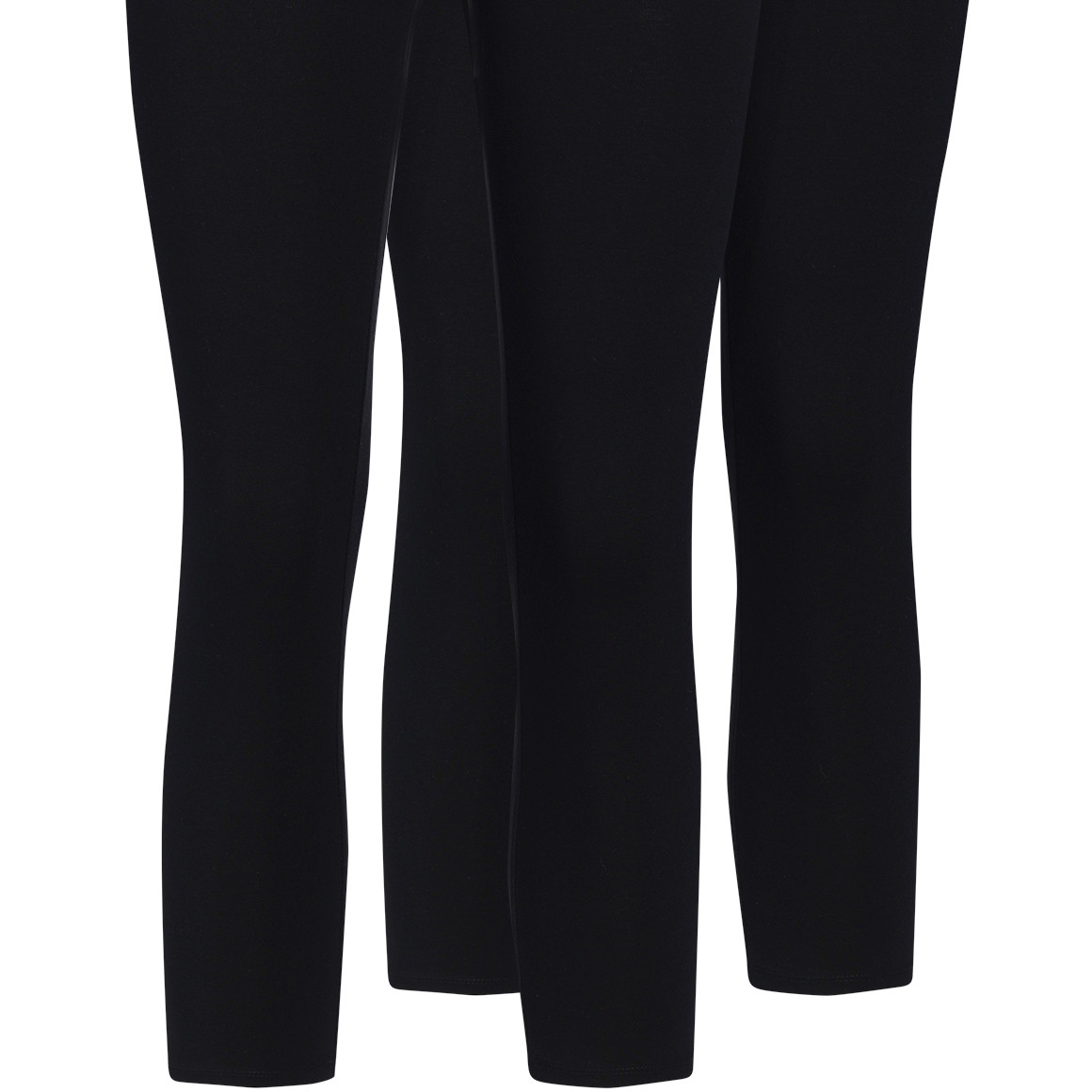 2 Damen 3/4-Leggings unifarben