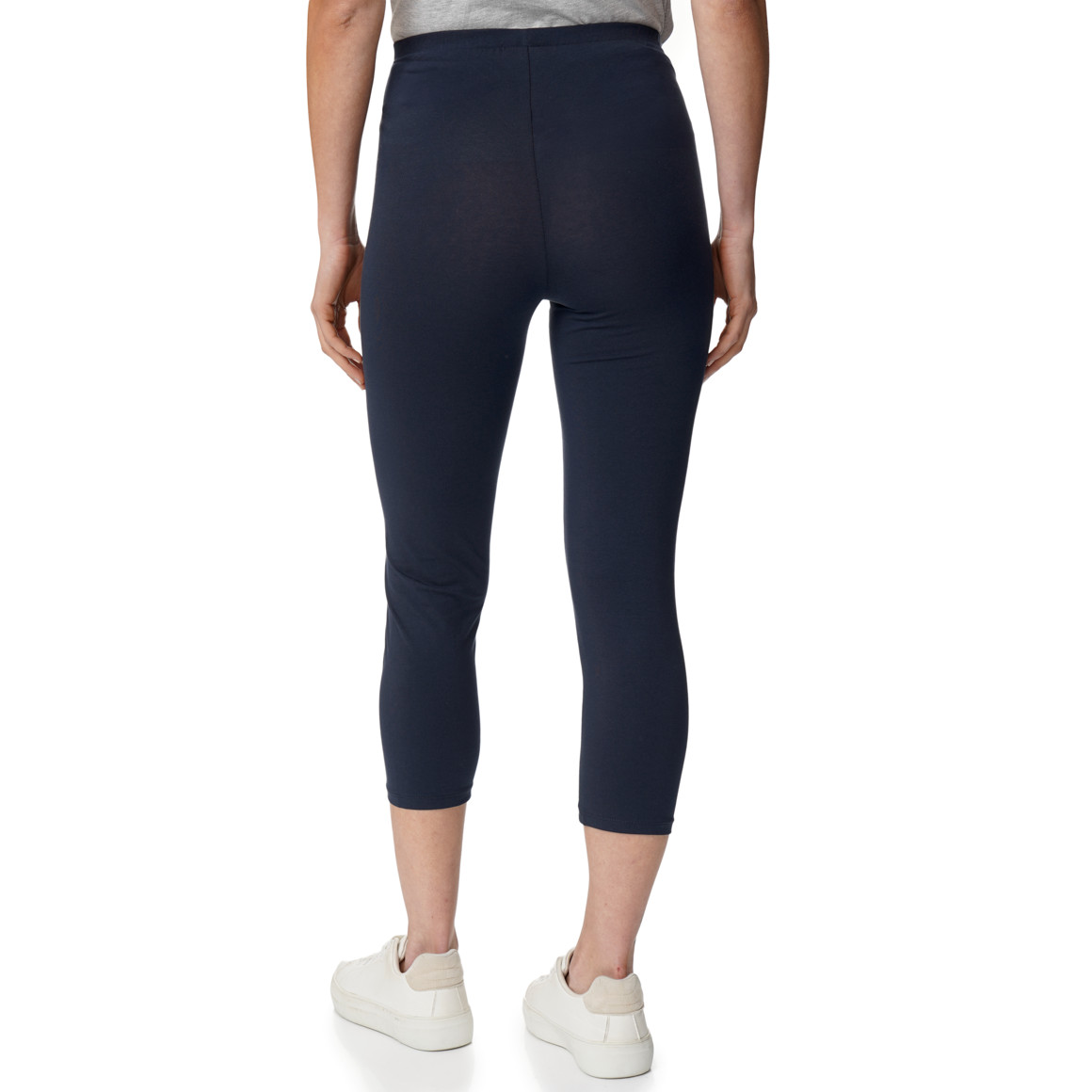 2 Damen 3/4-Leggings unifarben