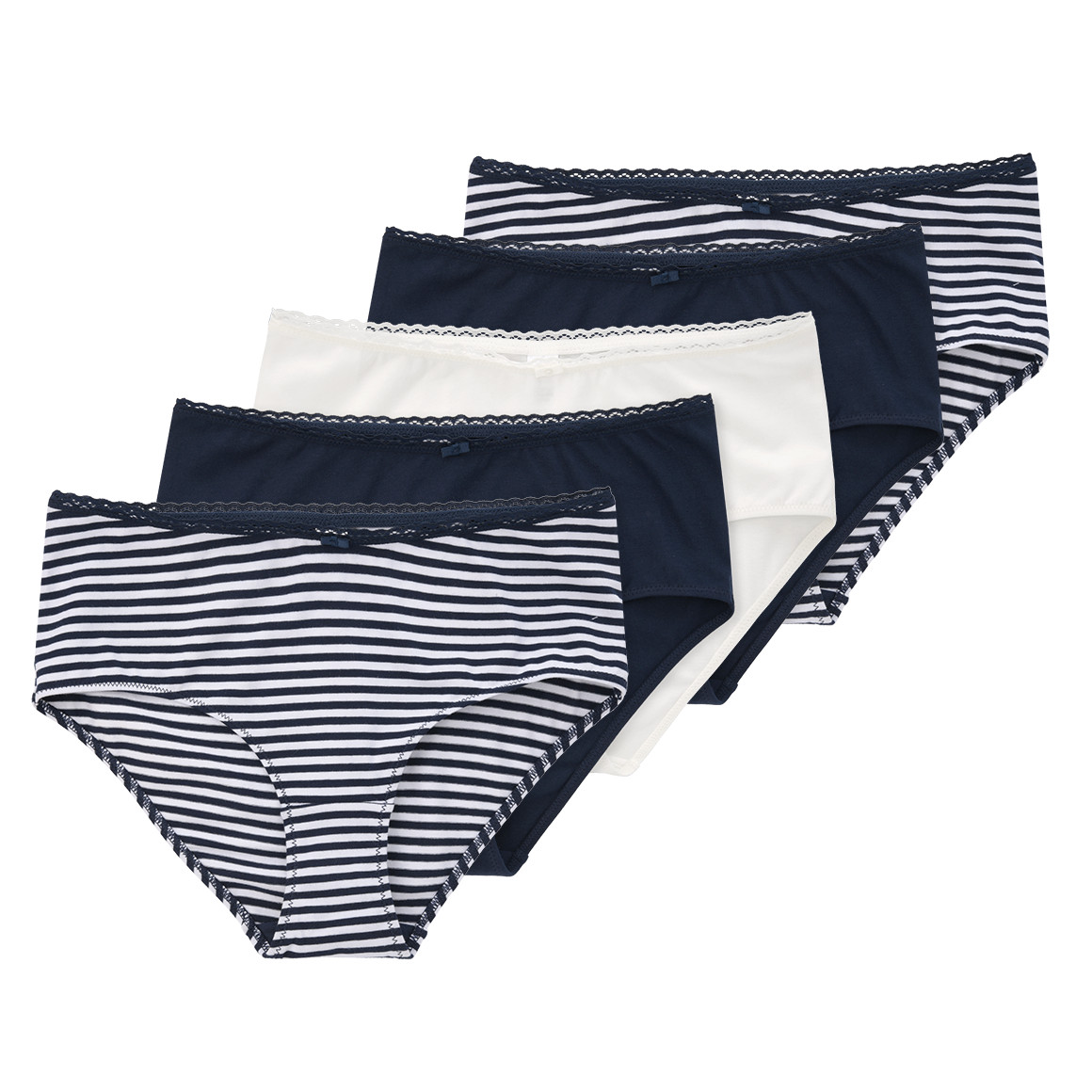 5 Damen Pantys mit Spitze