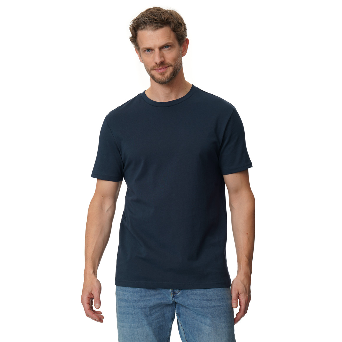 3 heren T-shirts in basic-look