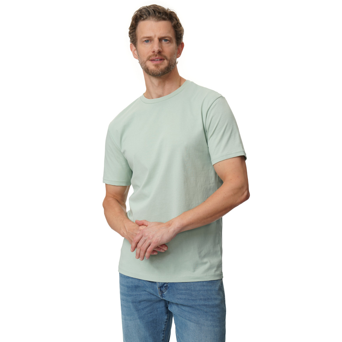 3 heren T-shirts in basic look