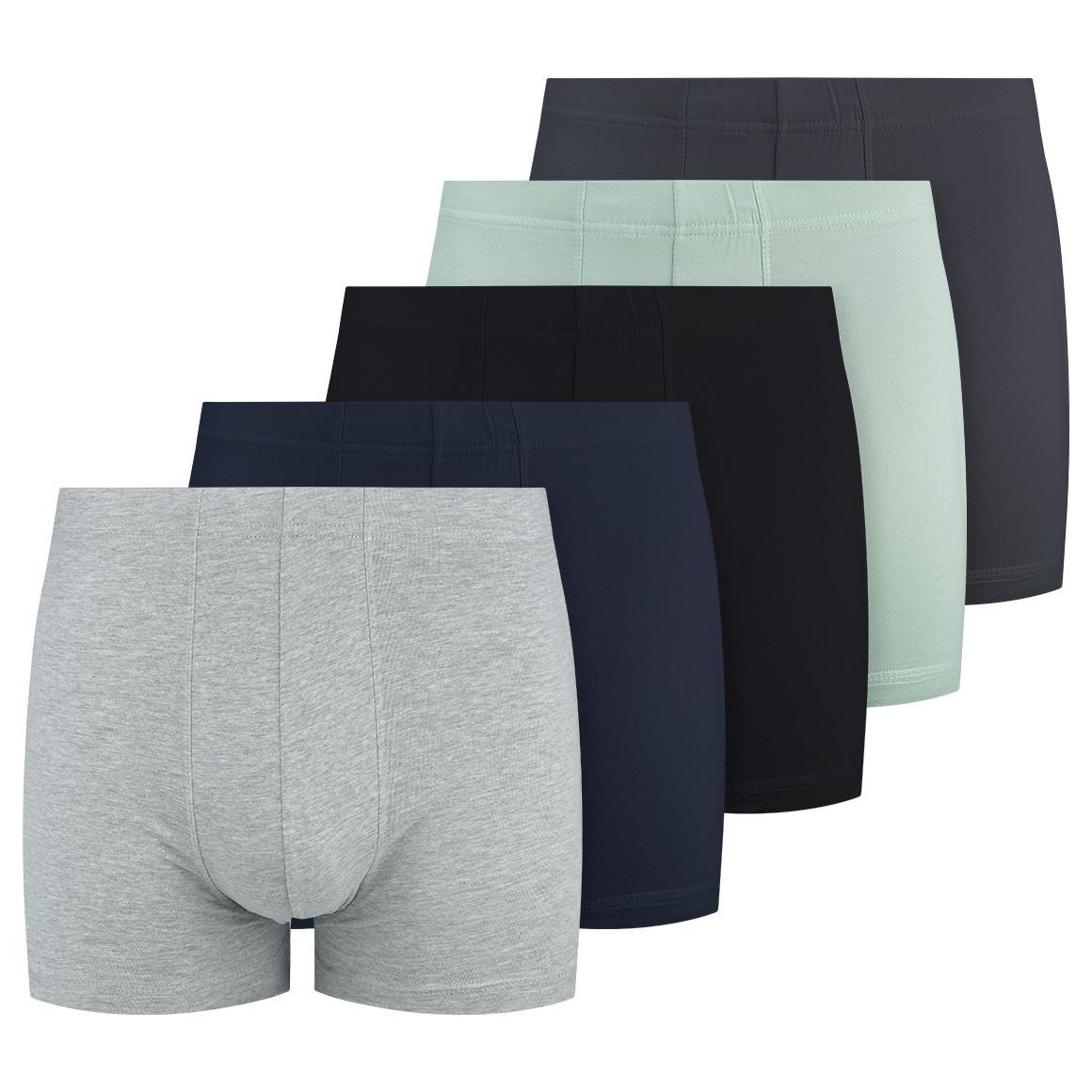 5 Herren Boxer mit Bio-Baumwolle
