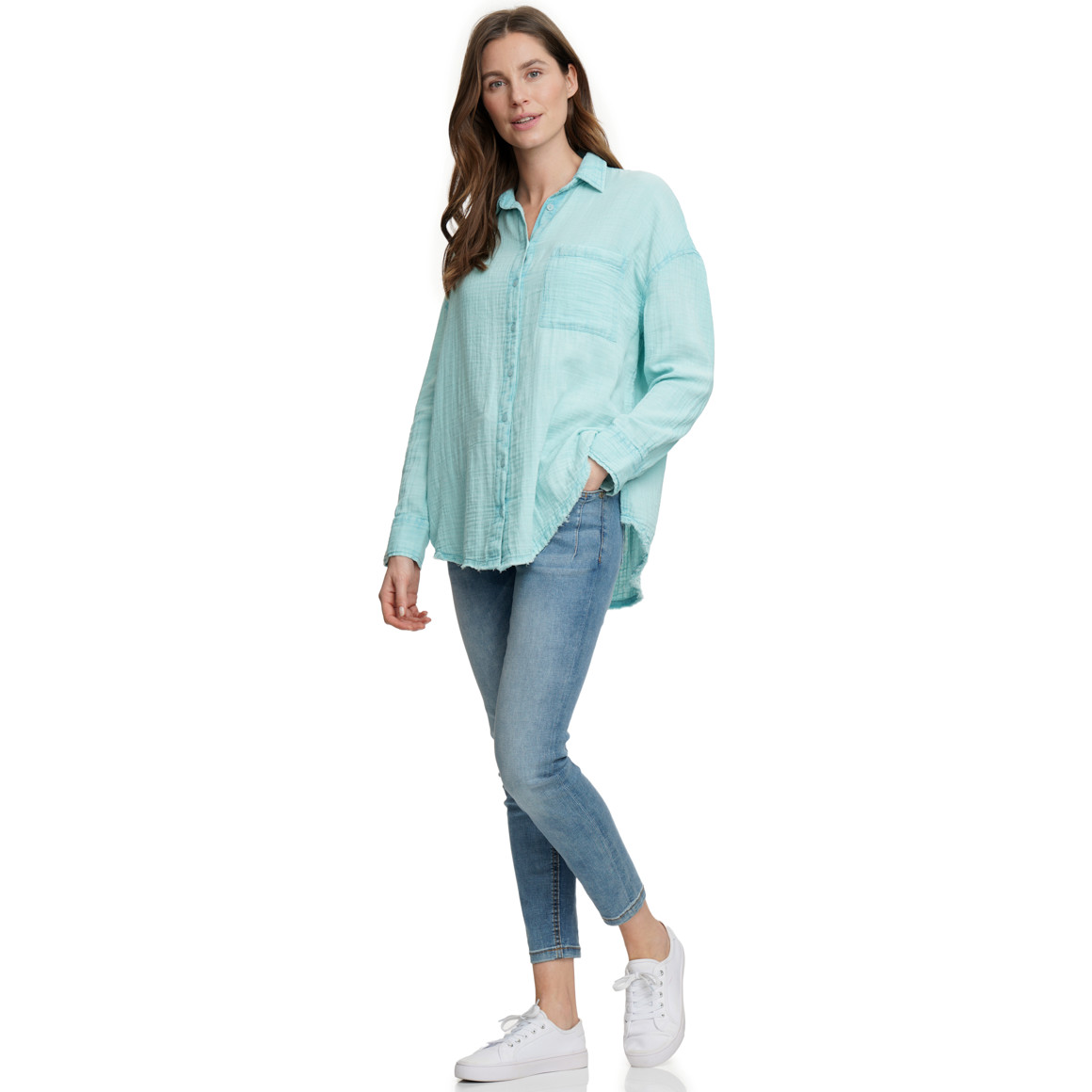 Damen Musselin-Bluse aus Bio-Baumwolle