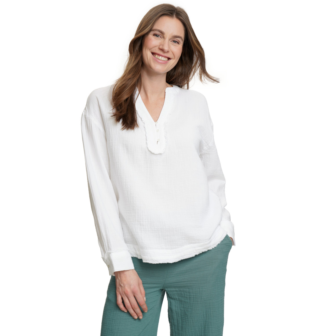 Damen Musselin-Bluse aus Bio-Baumwolle