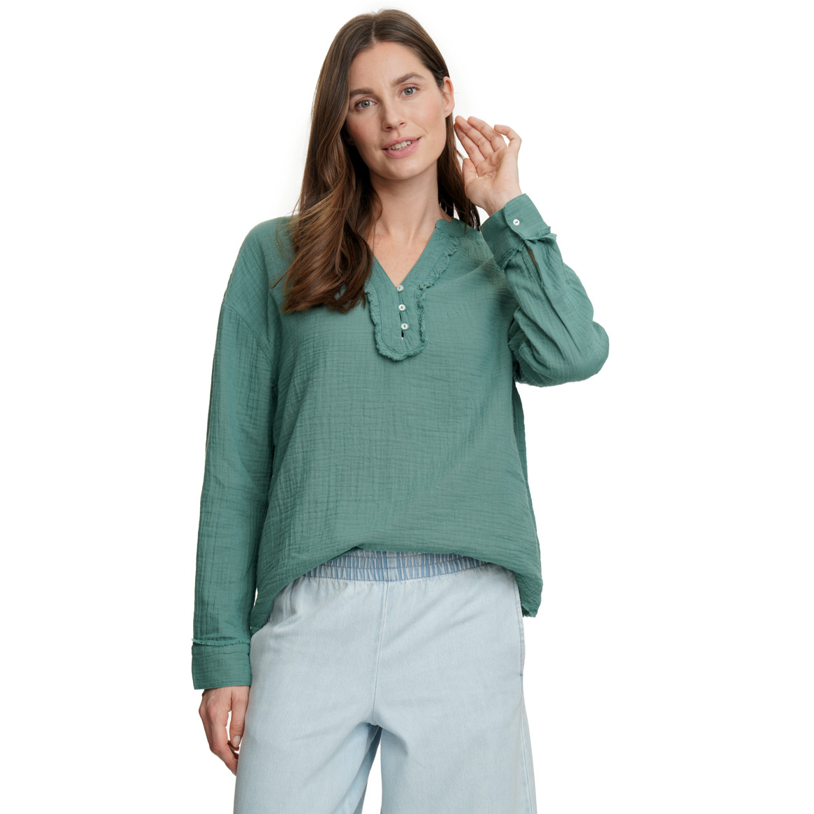 Damen Musselin-Bluse aus Bio-Baumwolle